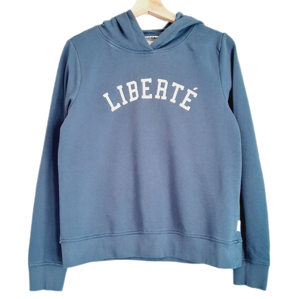 🍒 Only Liberté Pullover Sweatshirt Hoodie Blue Sz M